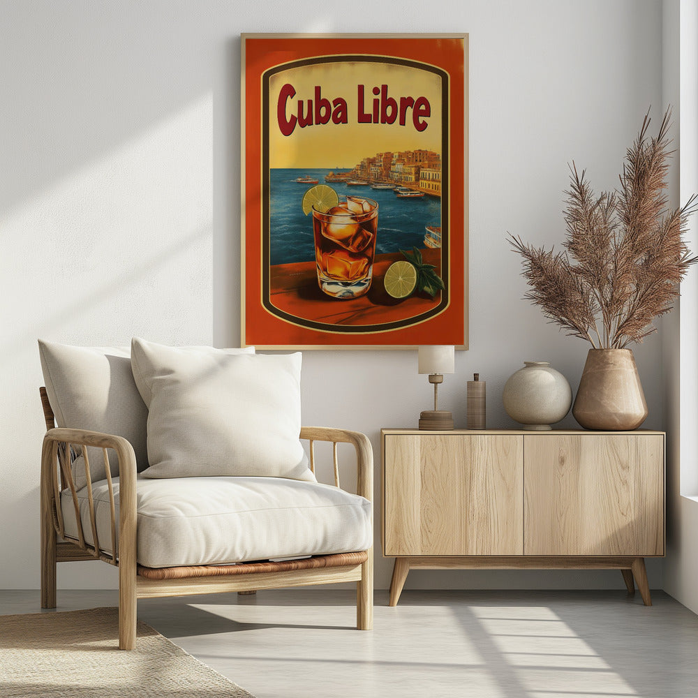 Plakat - Cuba Libre Vintage Commercial