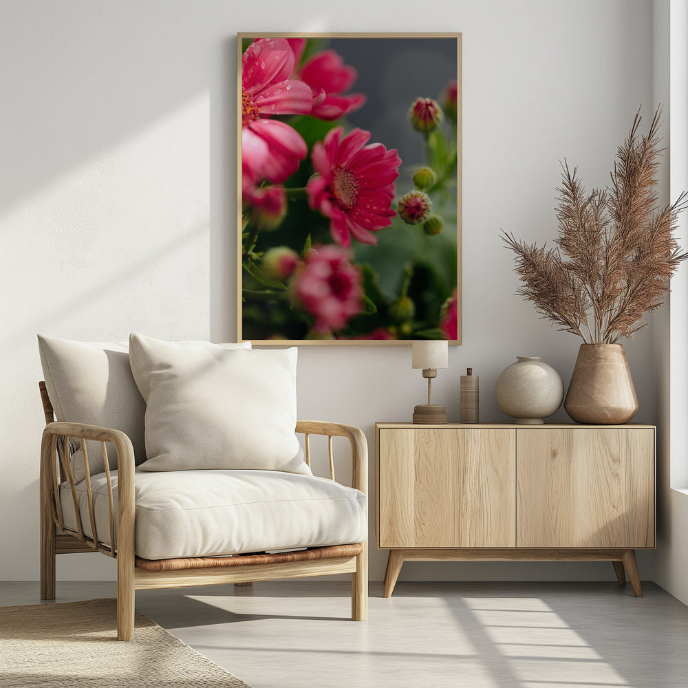 Plakat - Red Flowers 8
