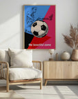 Plakat - Dynamic Soccer Action