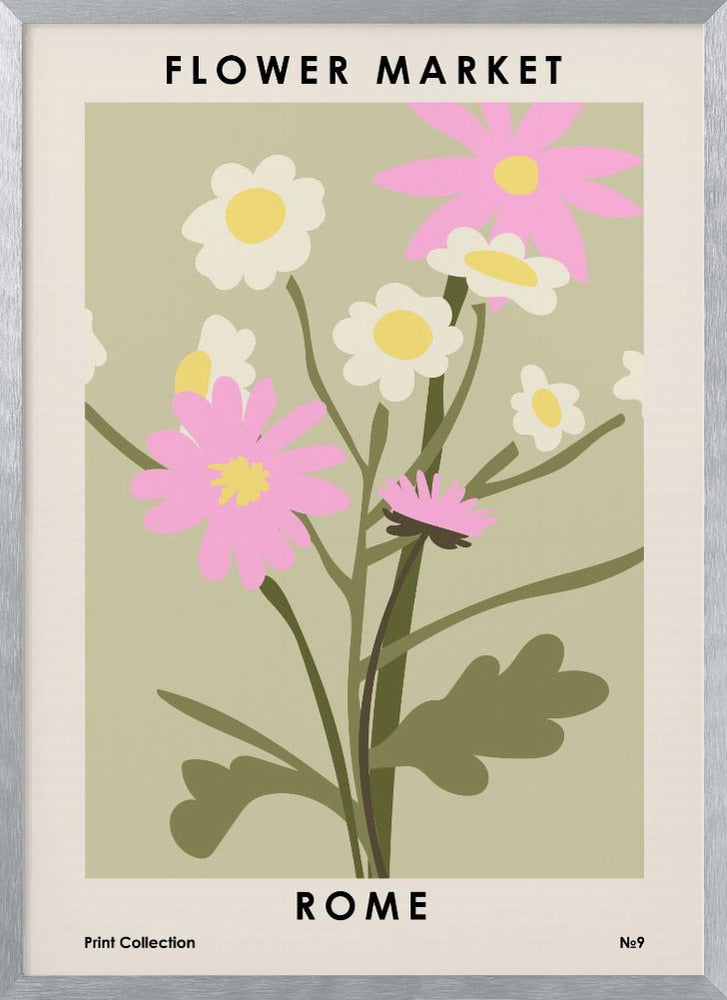 Plakat - Flower Market Rome - Admen.dk