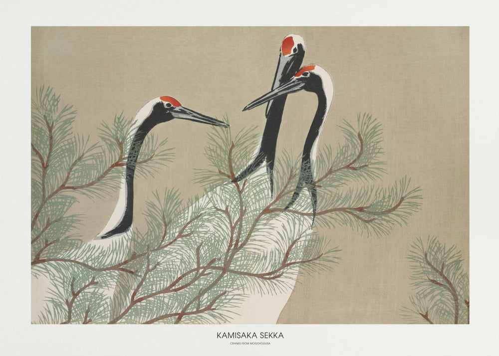 Plakat - Cranes From Momoyogusa - Admen.dk