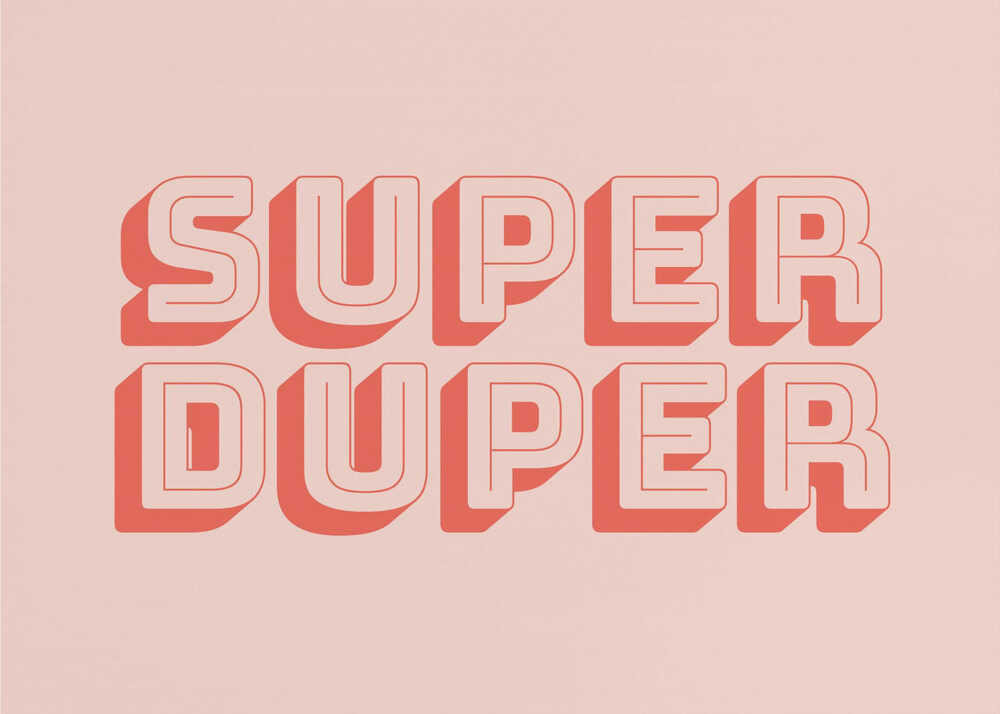 Plakat - Retro Super Duper