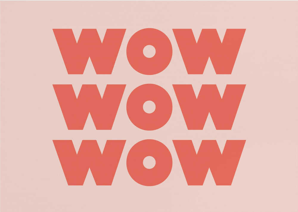 Plakat - Modern Wow Statement