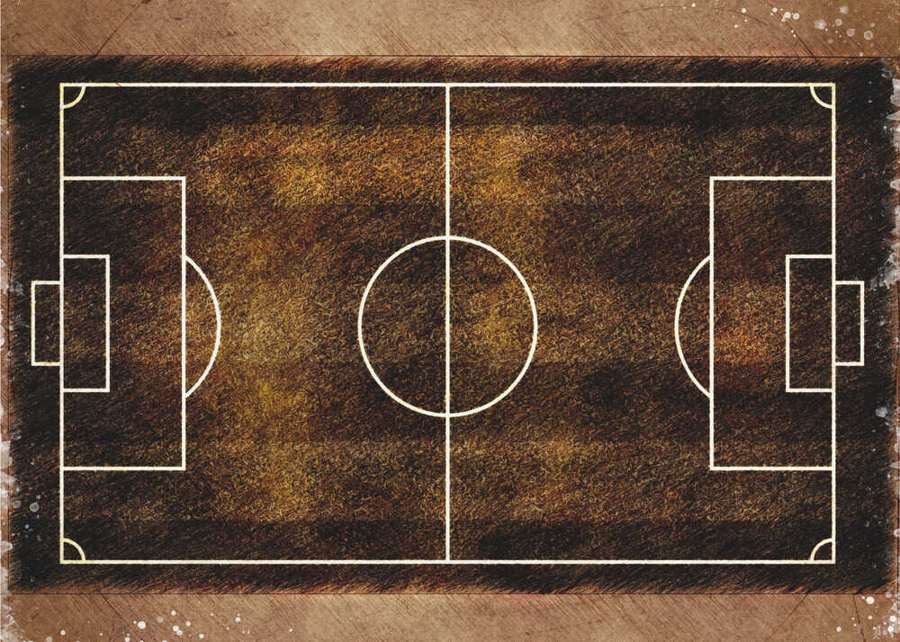 Plakat - Vintage Soccer Field