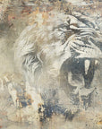 Poster - Lion Animal Vintage Art Illustration Wallart 14