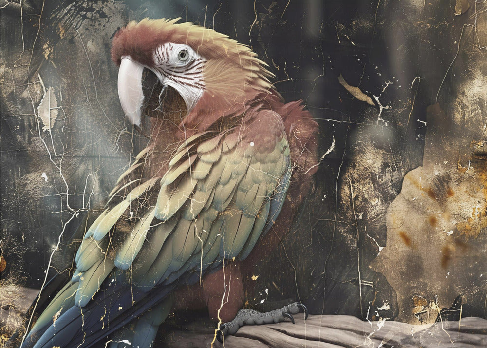 Plakat - Parrot Animal Vintage Art Illustration Wallart 07