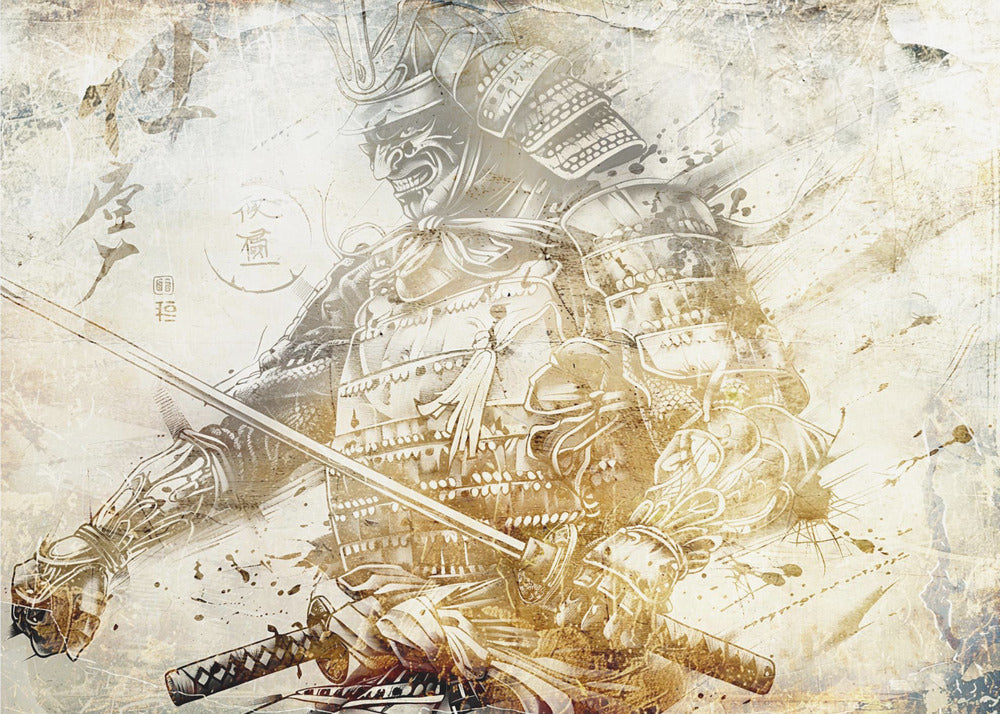 Plakat - Japan Ink Art Illustration Wallart 12