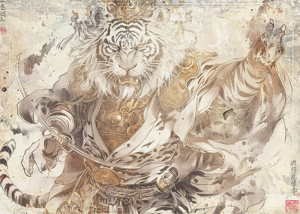 Poster - Japan Ink Art Illustration Wallart 14