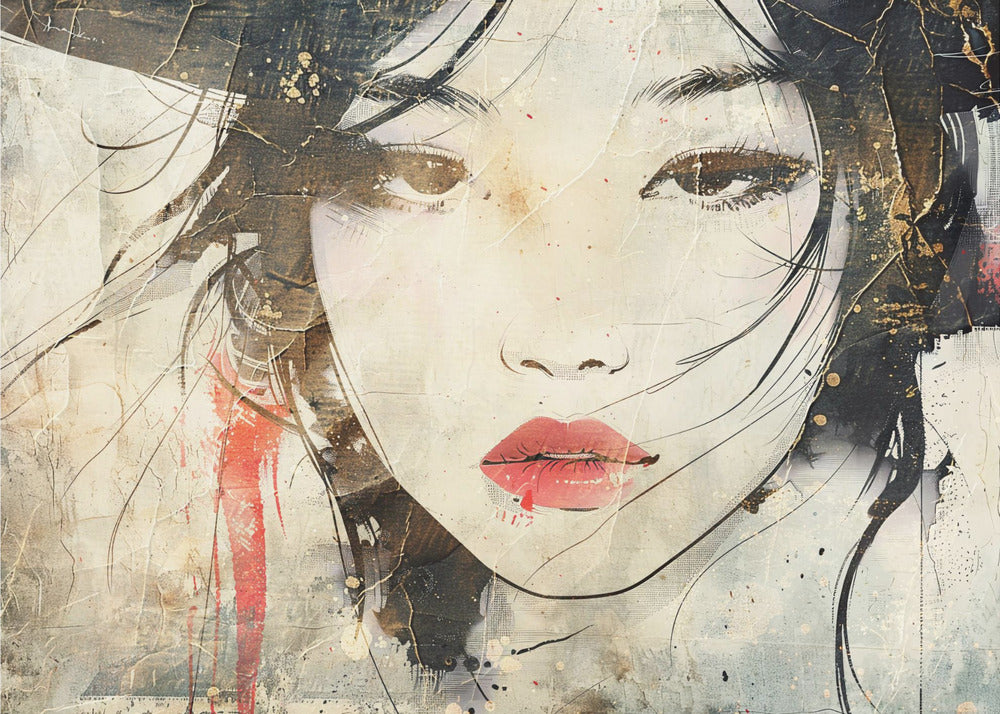 Poster - Japan Ink Art Illustration Wallart 17