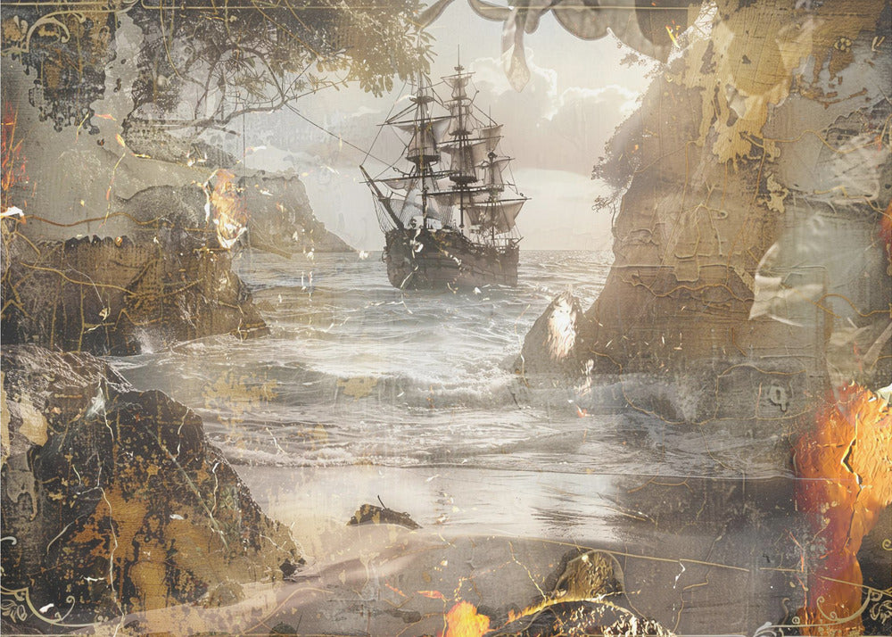 Poster - Surreal Fable Abstract Art Illustration Wallart 080