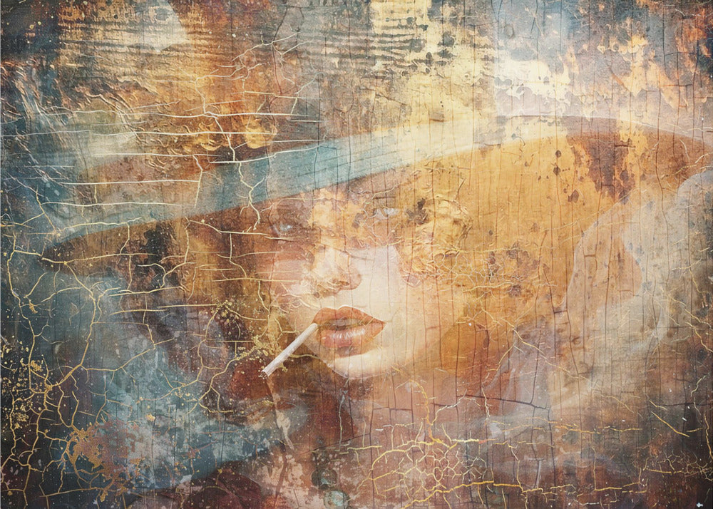 Plakat - Woman Portrait Abstract Art Illustration Wallart 04