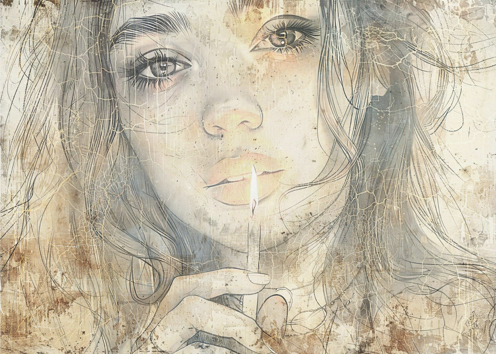 Plakat - Woman Portrait Abstract Art Illustration Wallart 23