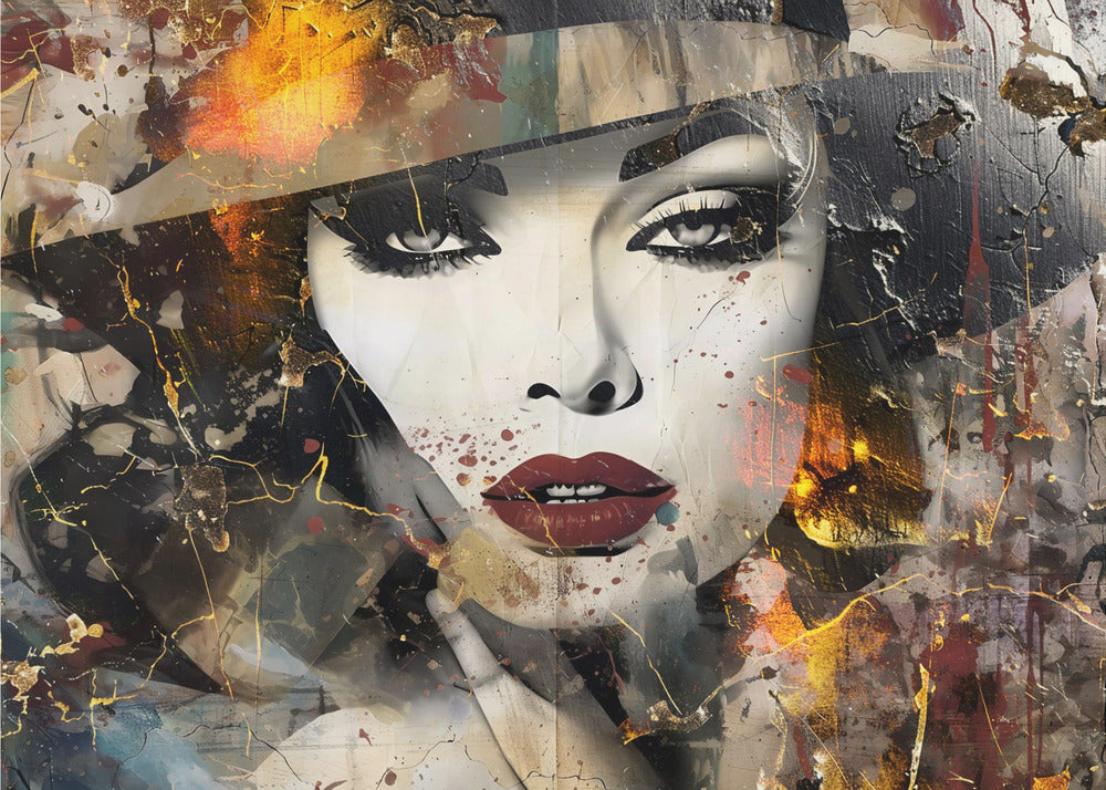 Plakat - Woman Portrait Abstract Art Illustration Wallart 40