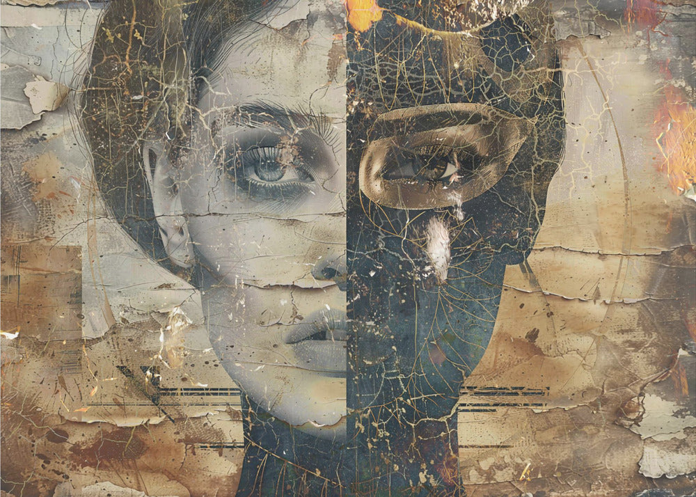 Plakat - Woman Portrait Abstract Art Illustration Wallart 44