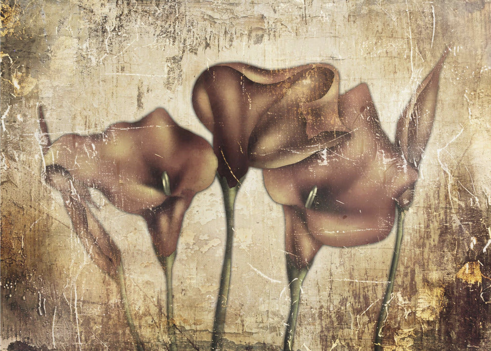 Plakat - Flower Floral Art Vintage Style 5