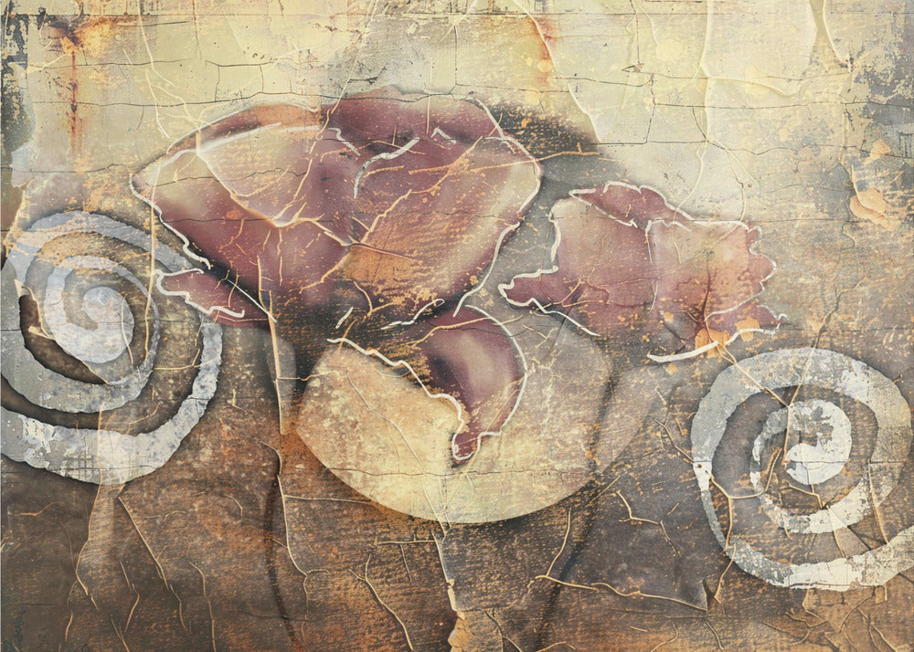 Plakat - Flower Floral Art Vintage Style 10