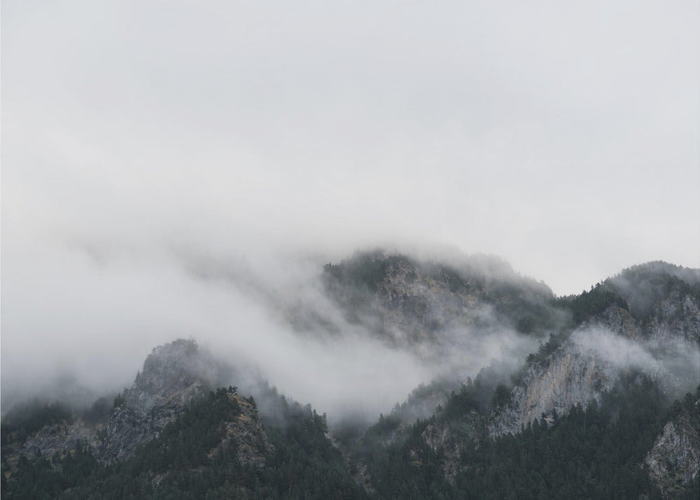 Plakat - Foggy Mountains 16