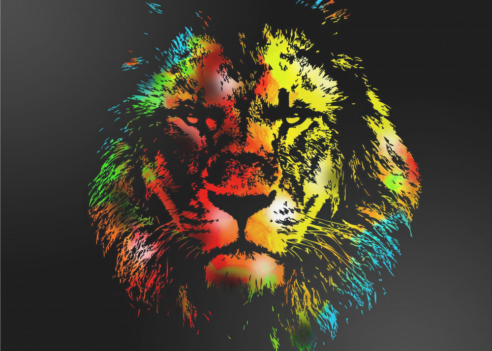 Plakat - Lion Illustration 16