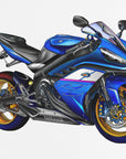 Poster - Blue Motorbike 06
