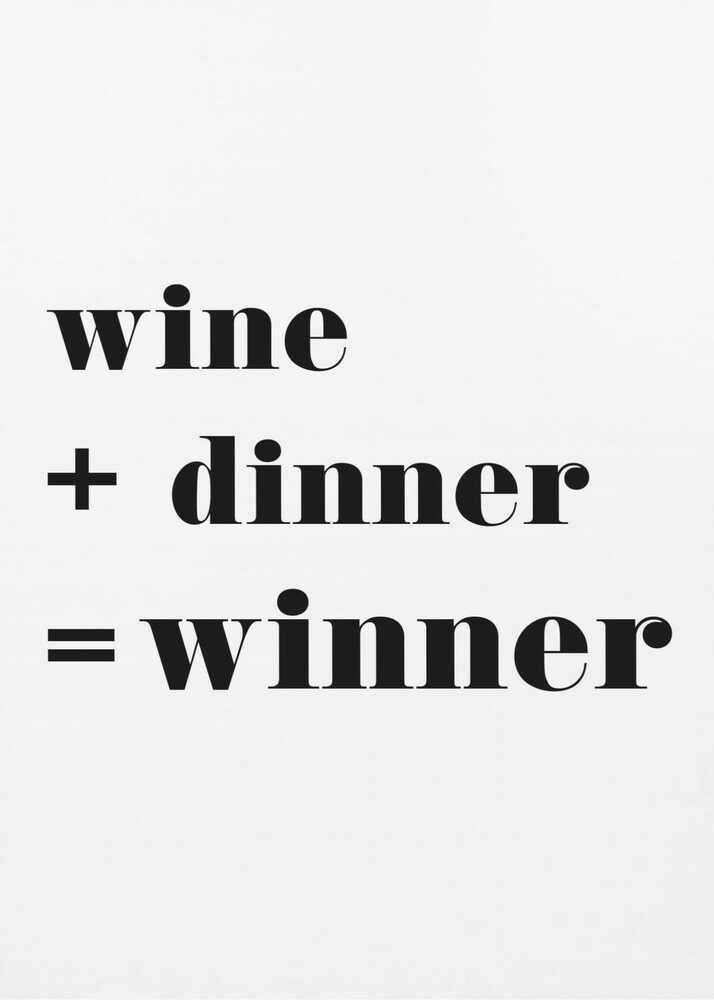 Plakat - Wine Dinner Winner