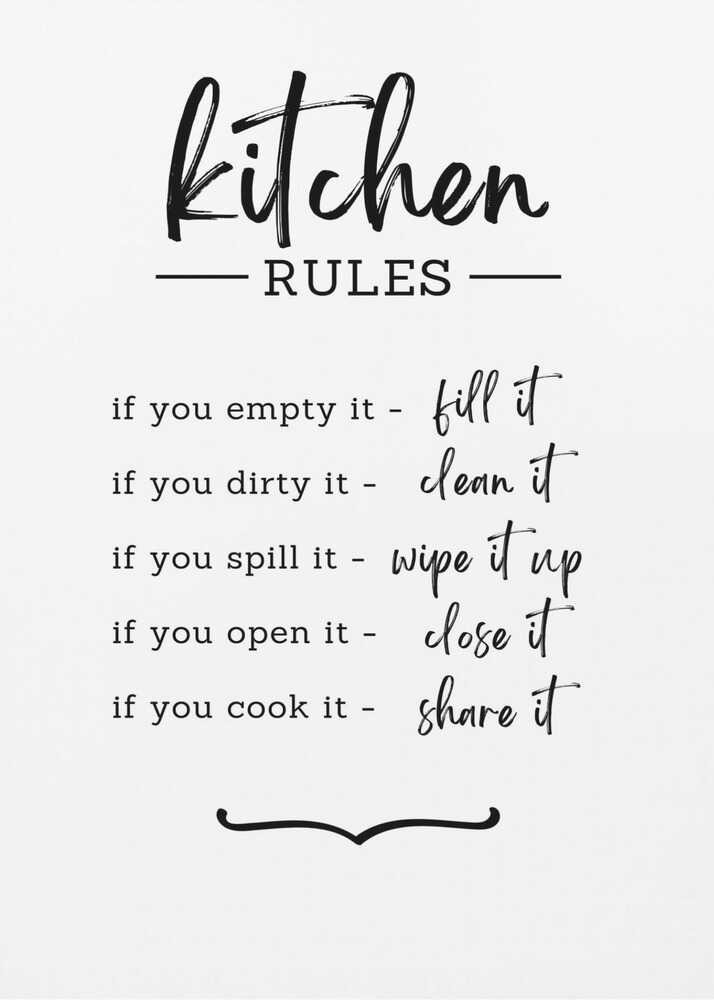 Plakat - Modern Kitchen Rules