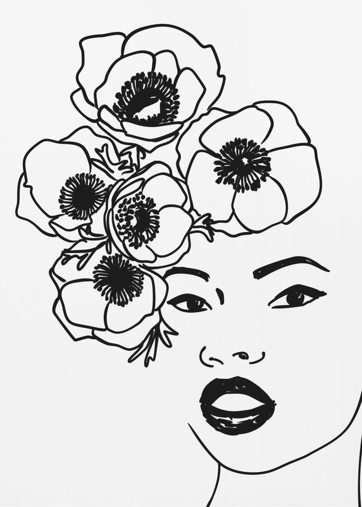 Plakat - Anemone portrait