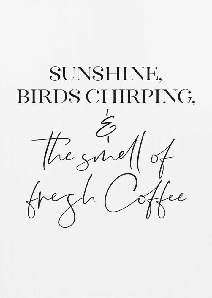 Plakat - Sunshine Birds Coffee