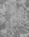 Poster - Gray vintage map of Reims France