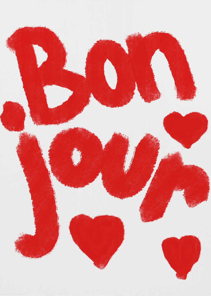 Plakat - Bonjour Hearts