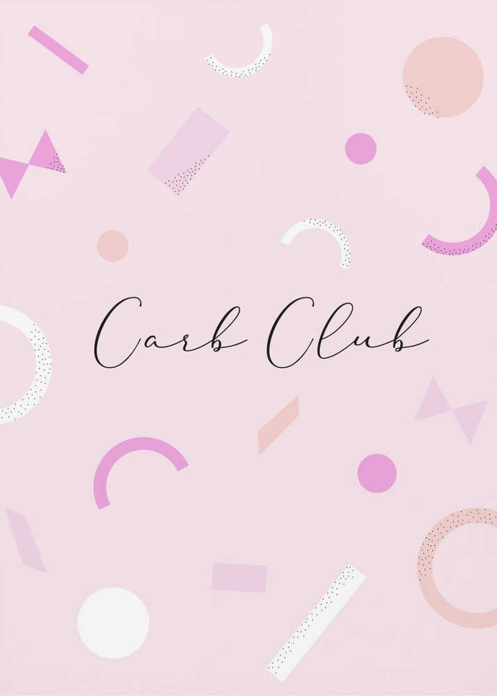 Plakat - Carb Club Pink Geometry