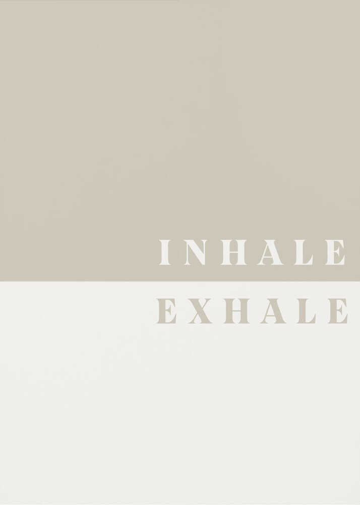 Plakat - Mindful Inhale Exhale