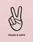 Plakat - Peace Love Hand