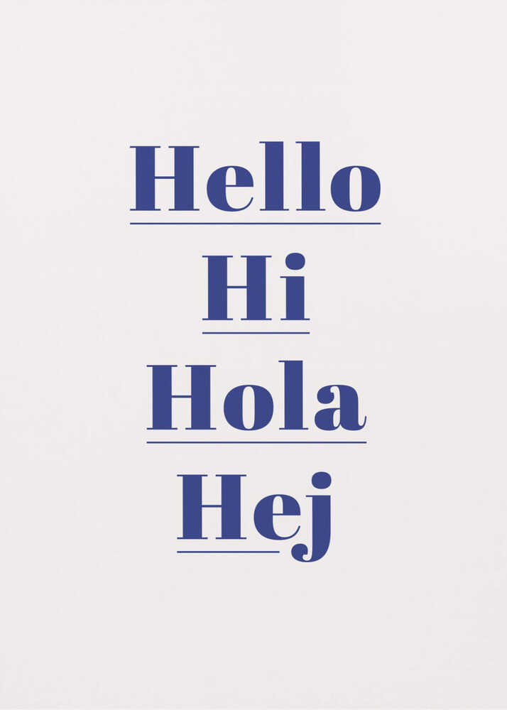 Plakat - Hello Different Languages