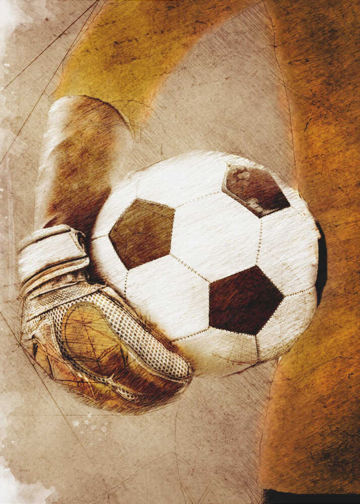 Plakat - Vintage Soccer Goalie