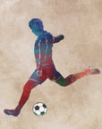 Plakat - Vibrant Soccer Kick