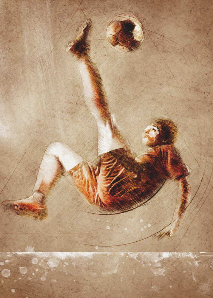 Plakat - Soccer Bicycle Kick