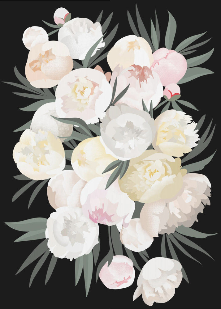 Plakat - Dara bouquet in black