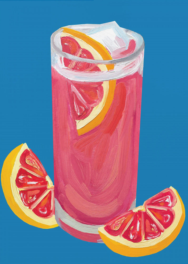 Poster - Grapefruit Paloma Blue