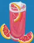 Poster - Grapefruit Paloma Blue