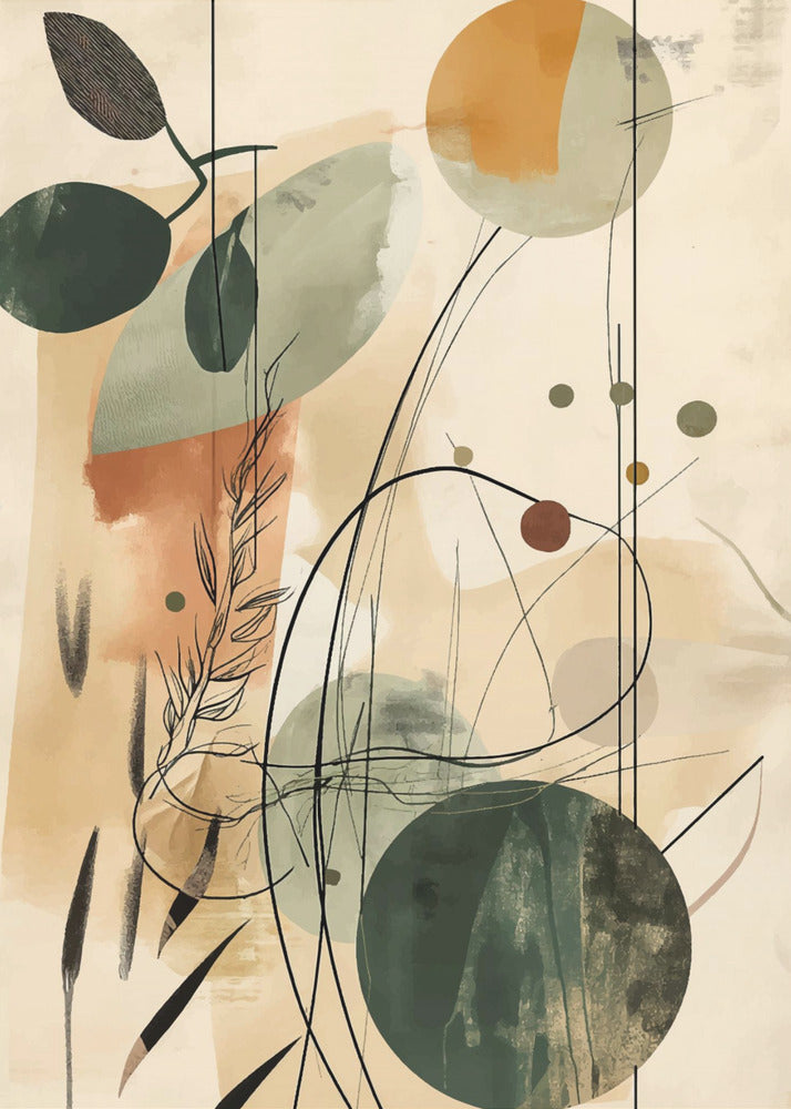 Plakat - Abstract Beige No 2