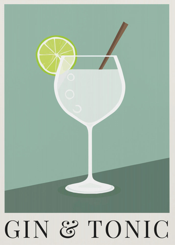Plakat - Gin &amp;amp; Tonic