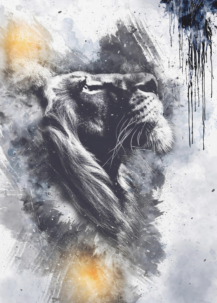 Plakat - Lion Poster Art 02