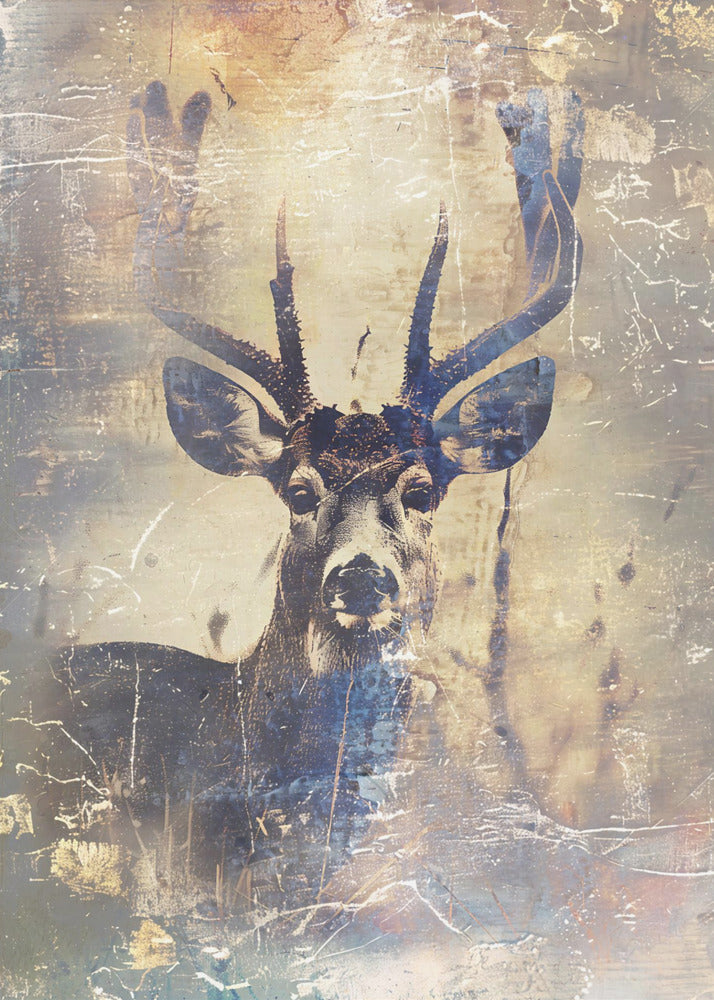Plakat - Deer Ink Illustration 03