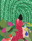 Plakat - Din 74 Girl At Her Garden - Admen.dk