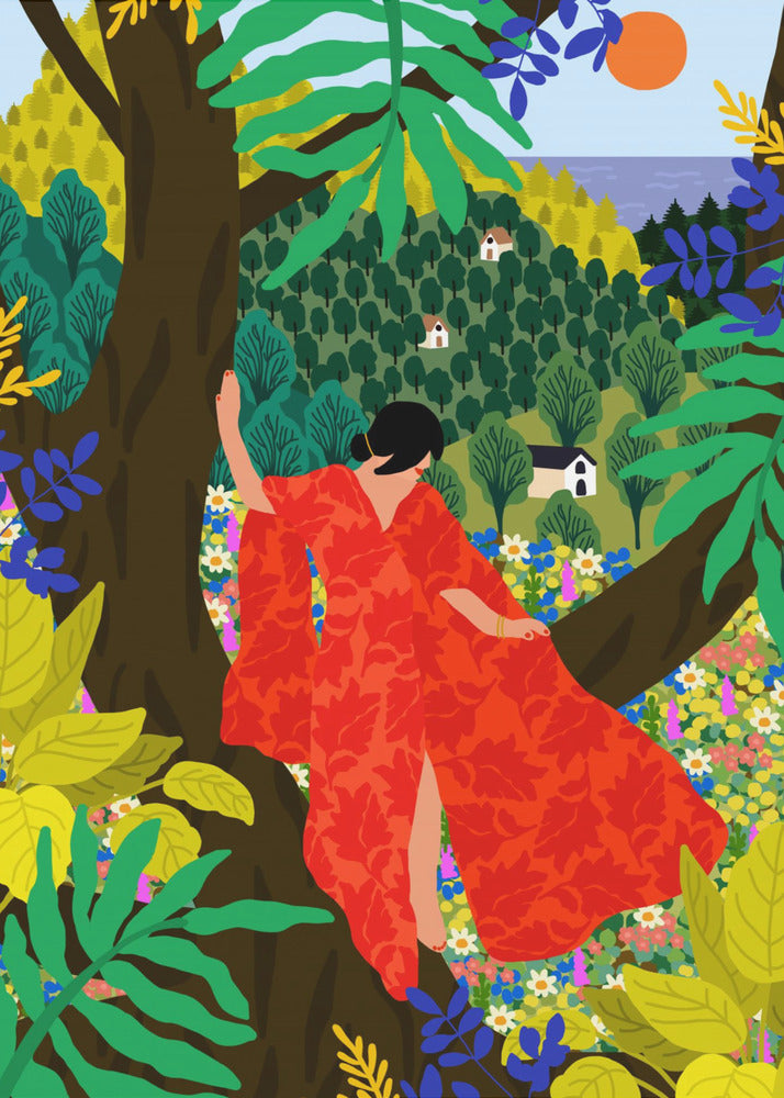 Plakat - Din 76 Girl In a Tree - Admen.dk