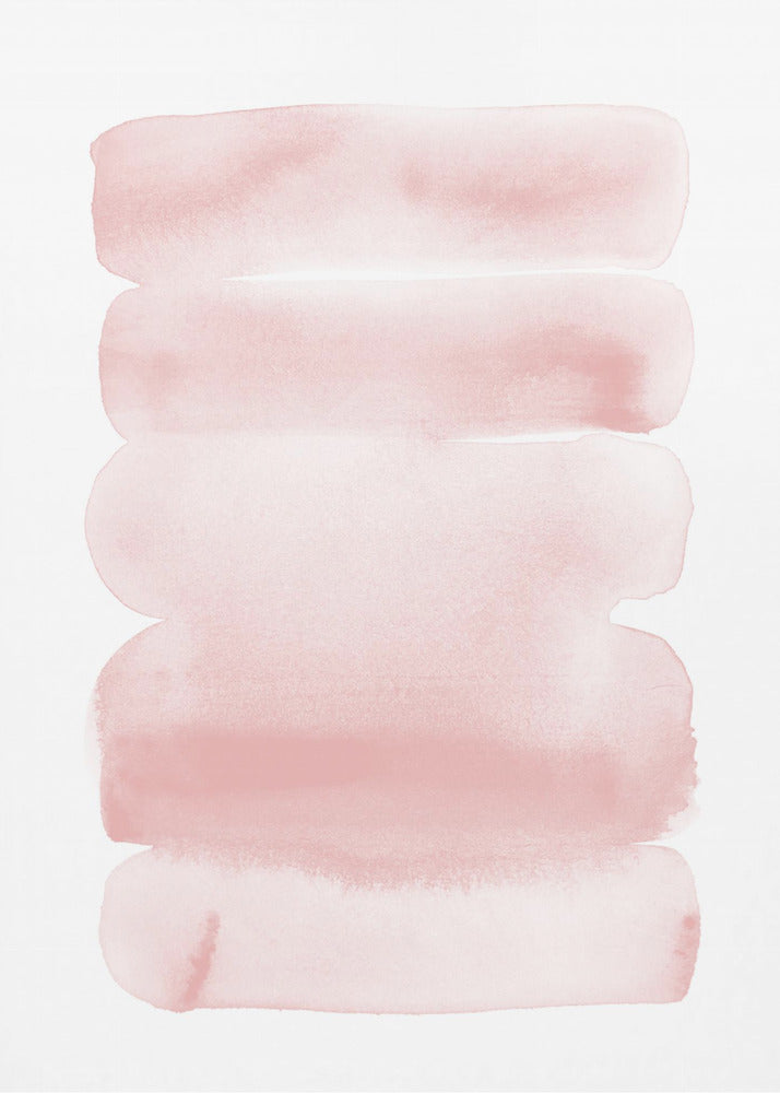 Plakat - Abstract Blush Stripes