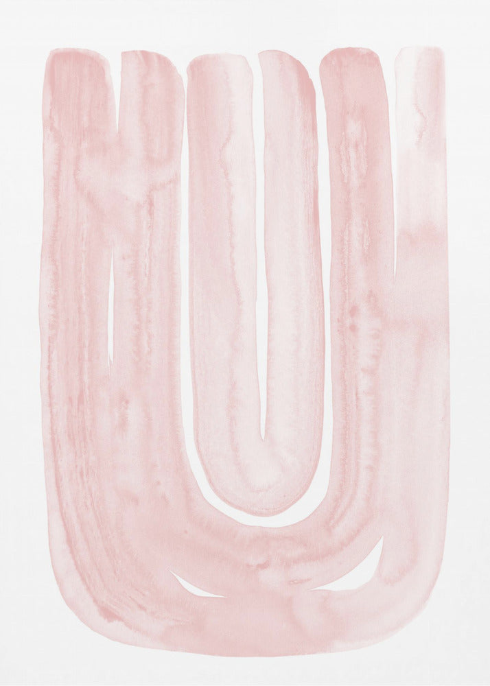 Plakat - Abstract Blush Curves