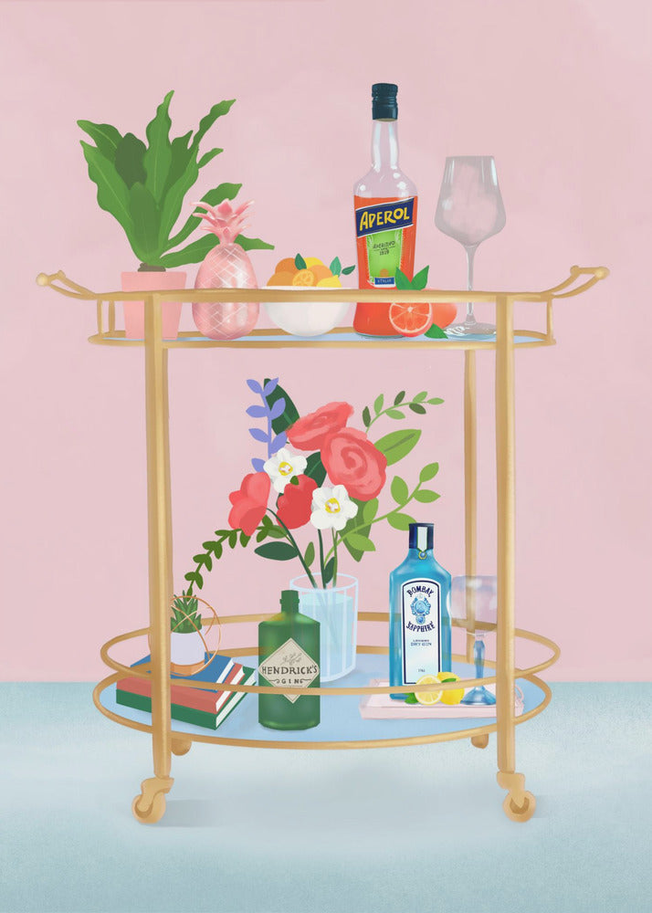 Plakat - Bar Cart