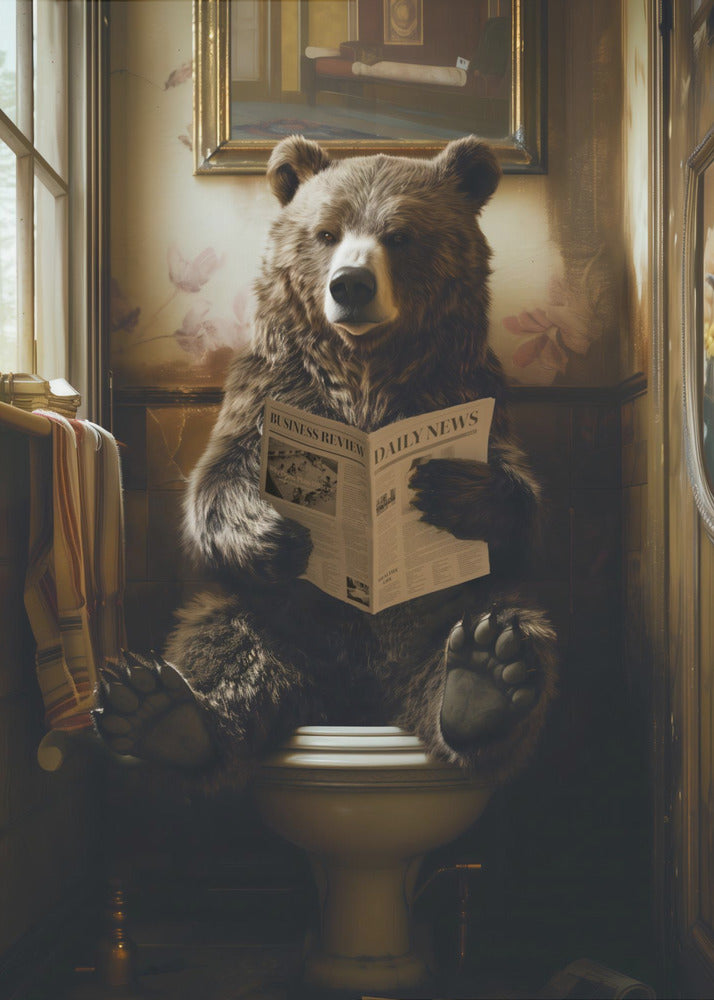 Plakat - The Toilet Bear
