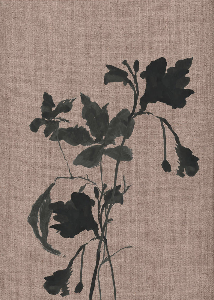 Poster - Black Floral 3